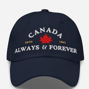 Canada Maple Leaf Hat: Embroidered Patriotic Cap - Canada Always & Forever