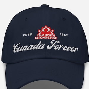 Canada Forever Embroidered Hat | Canada Patriotic Retro Cap | Canada Day | Canada Not For Sale | Never 51st State | Canada Strong Free Hat