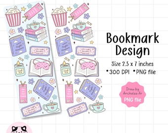 Late Night Readers Bookmark, Middle Of The Night Bookmark, Uv Dtf Fantasy Bookmark, Girlie Bookmark, Printable Bookmarks, Book Lover Gift