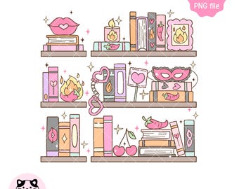Camiseta de estantería picante, clipart de libro obsceno, romance oscuro, diseño de sublimación estética literaria, romance picante, regalo para amantes de los libros