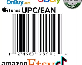 50 codici EAN-13 verificati economici per Amazon e Marketplace in tutto il mondo nel Regno Unito