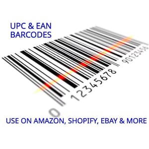 1000 verifierade EAN-13-koder för Amazon och marknadsplatser världen över, exklusive Amazon i Storbritannien