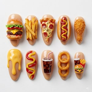Fries nails - Etsy.de