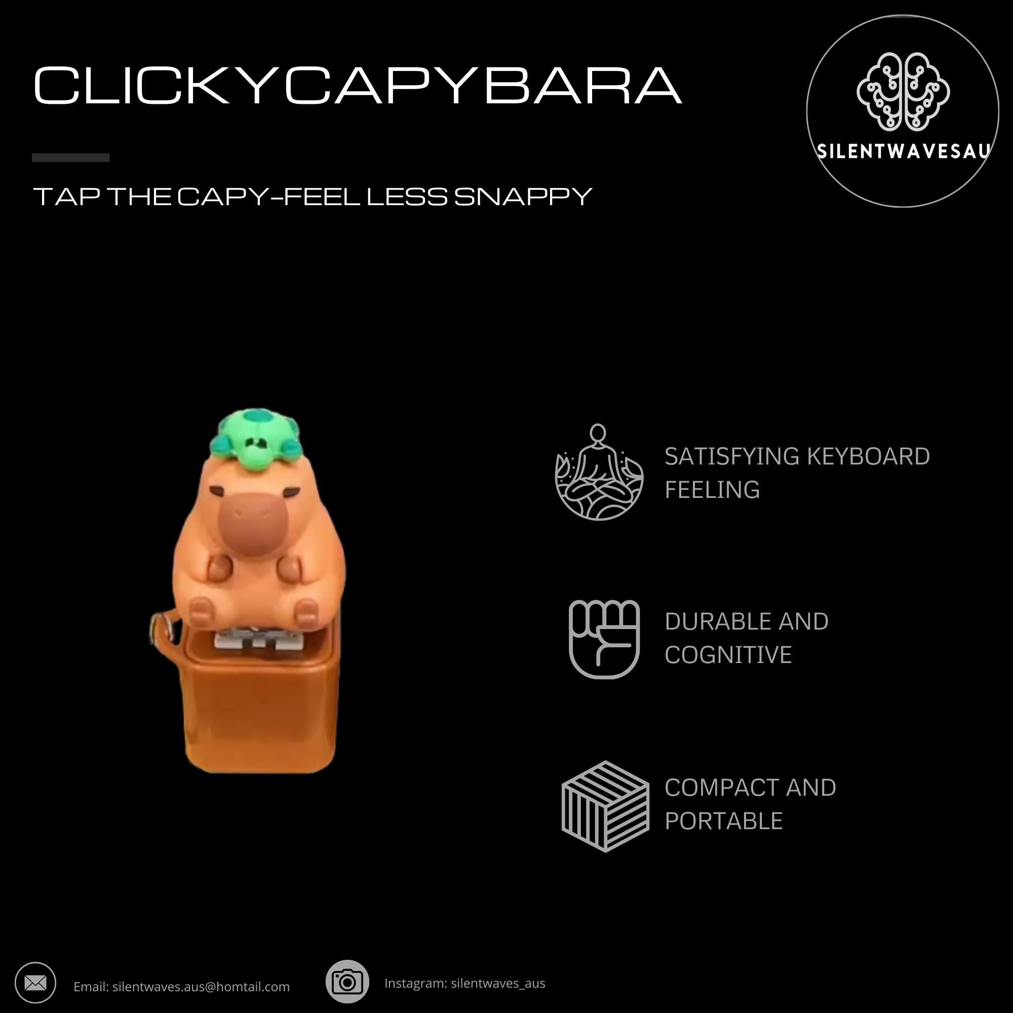 Clicky Capybara Fidget Toy: Sensory Fidget Button - Etsy Canada