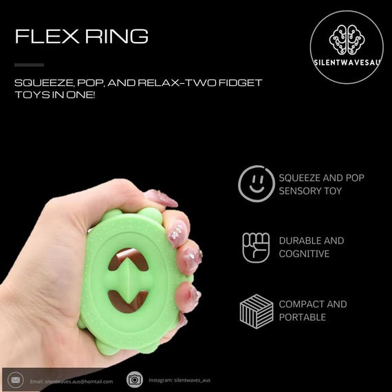 Flex Ring: Sensory Fidget Toy for Stress Relief UK