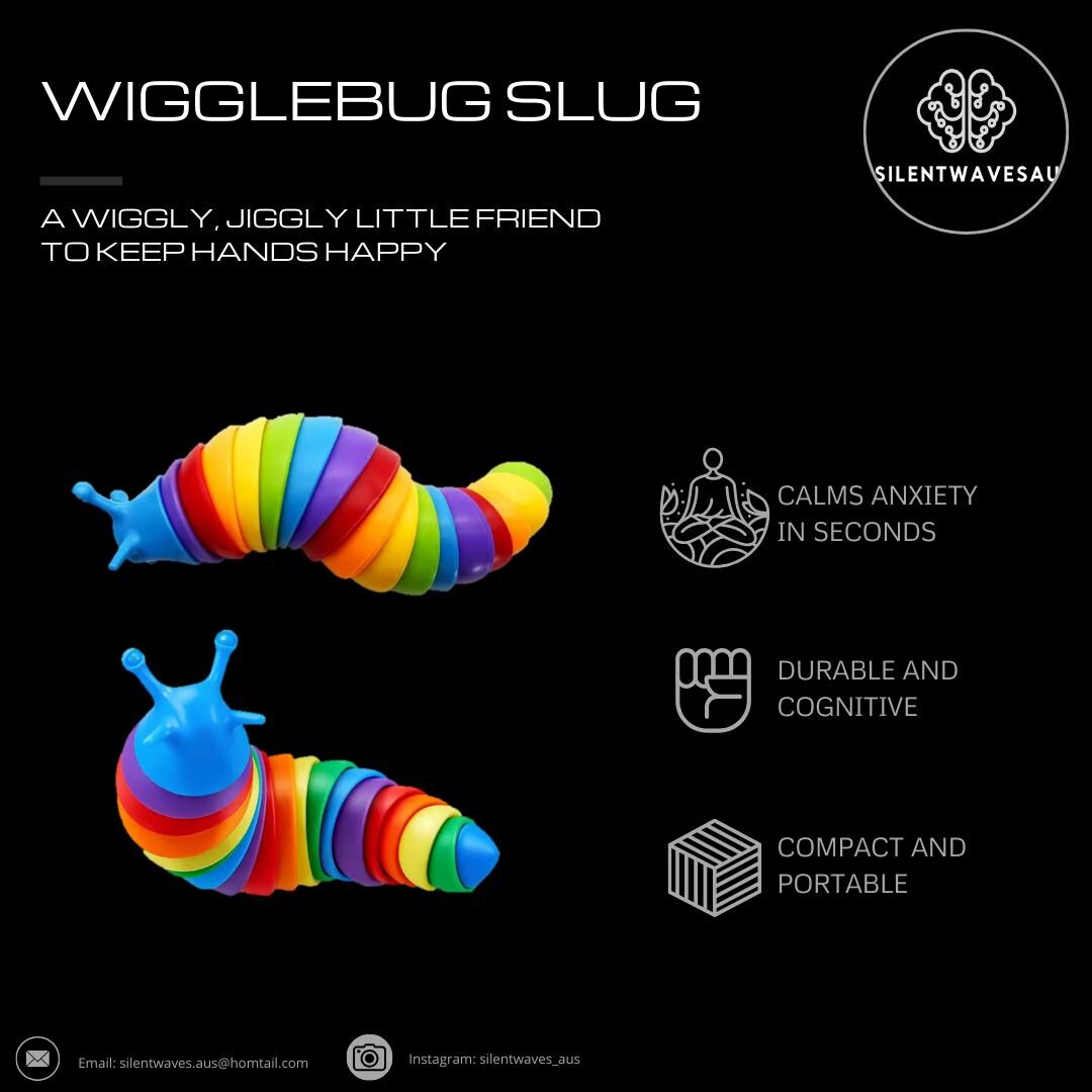 Wigglebug Slug: Colorful Sensory Fidget Toy - Etsy