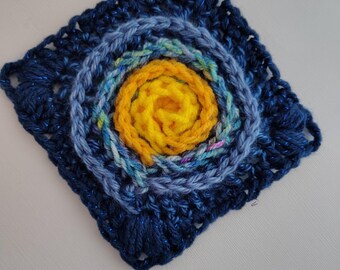 Crochet Colorful Cheery Spiral Handmade Coasters & Doilies Star, Rose, Madi Gras