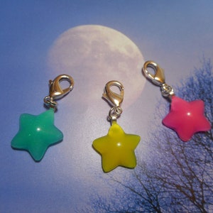 Glow in the Dark Pet Collar Charm: Star Dog Tag, Cat Tag