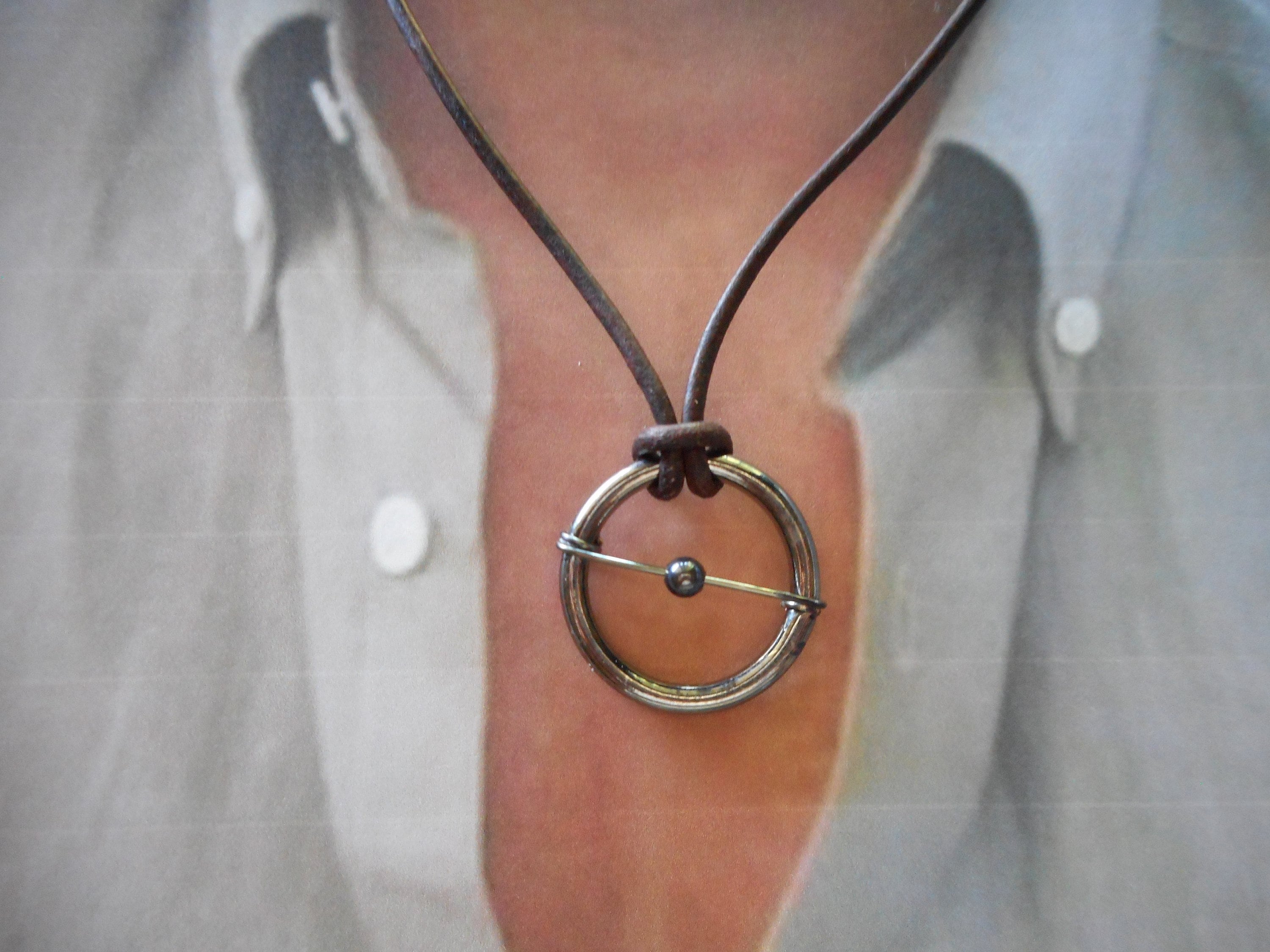 Josh Compass Necklace Viking Norse Rustic Manly Pendant Necklace