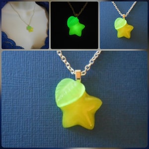 Paopu Fruit Necklace: Kingdom Hearts Inspired Glow in the Dark Star