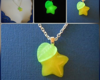 Paopu Fruit - Kingdom Hearts Inspired Necklace Glow in the Dark KAIRI Kingdom Hearts