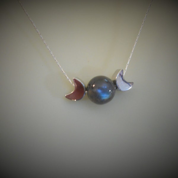 Orecchini Pendenti In Argento Sterling 925 Tripla Dea Luna - Simbolo Wicca Fanciulla Madre Vecchia - Gioielli Spirituali Con Ganci A Filo