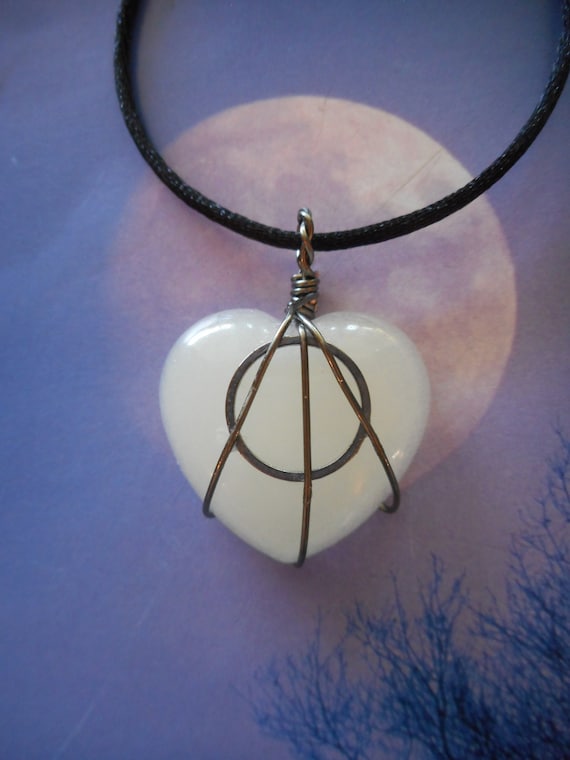 Zombie Wand With Black Heart Stone Zombie Wand With Black Heart Stone