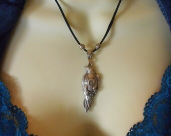 Crow Totem Necklace Raven Totem Necklace Totem Necklace Crow Pendant Nevermore