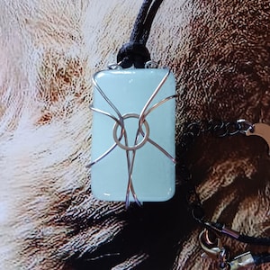 Wyatt&#39;s Necklace Wyatt Werewolf Wyatt Pendant Glow in the Dark Wyatt Necklace Zombies 2 Wyatt Necklace Wyatt Costume Zombies Pendant