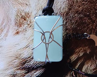 Wyatt&#39;s Necklace Wyatt Werewolf Wyatt Pendant Glow in the Dark Wyatt Necklace Zombies 2 Wyatt Necklace Wyatt Costume Zombies Pendant