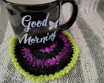 Crochet Halloween spiderweb  spiral Coasters Doilies