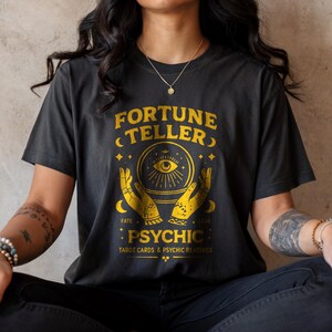 Fortune Teller Shirt: Mystic Occult Apparel - Comfort Colors Boho Style, Size S-4XL