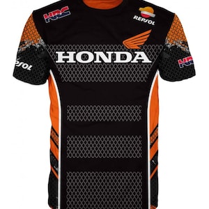 Camiseta com lema da Honda #4058