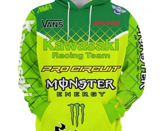 Kawasaki Motto Hoodie #4092, Unisex Biker Sweatshirt, Gift for motorcycle lover