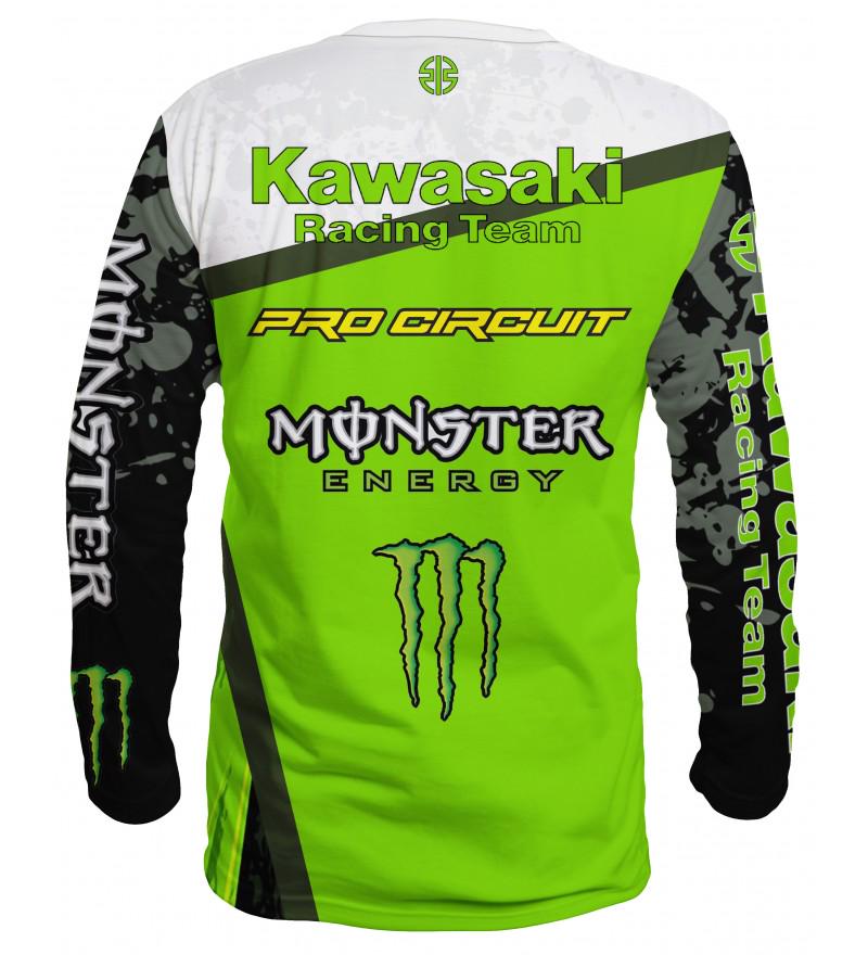 Clément Desalle　モトクロス　シャツ　KAWASAKI　モンスター Clément Desalle モトクロス シャツ KAWASAKI モンスター