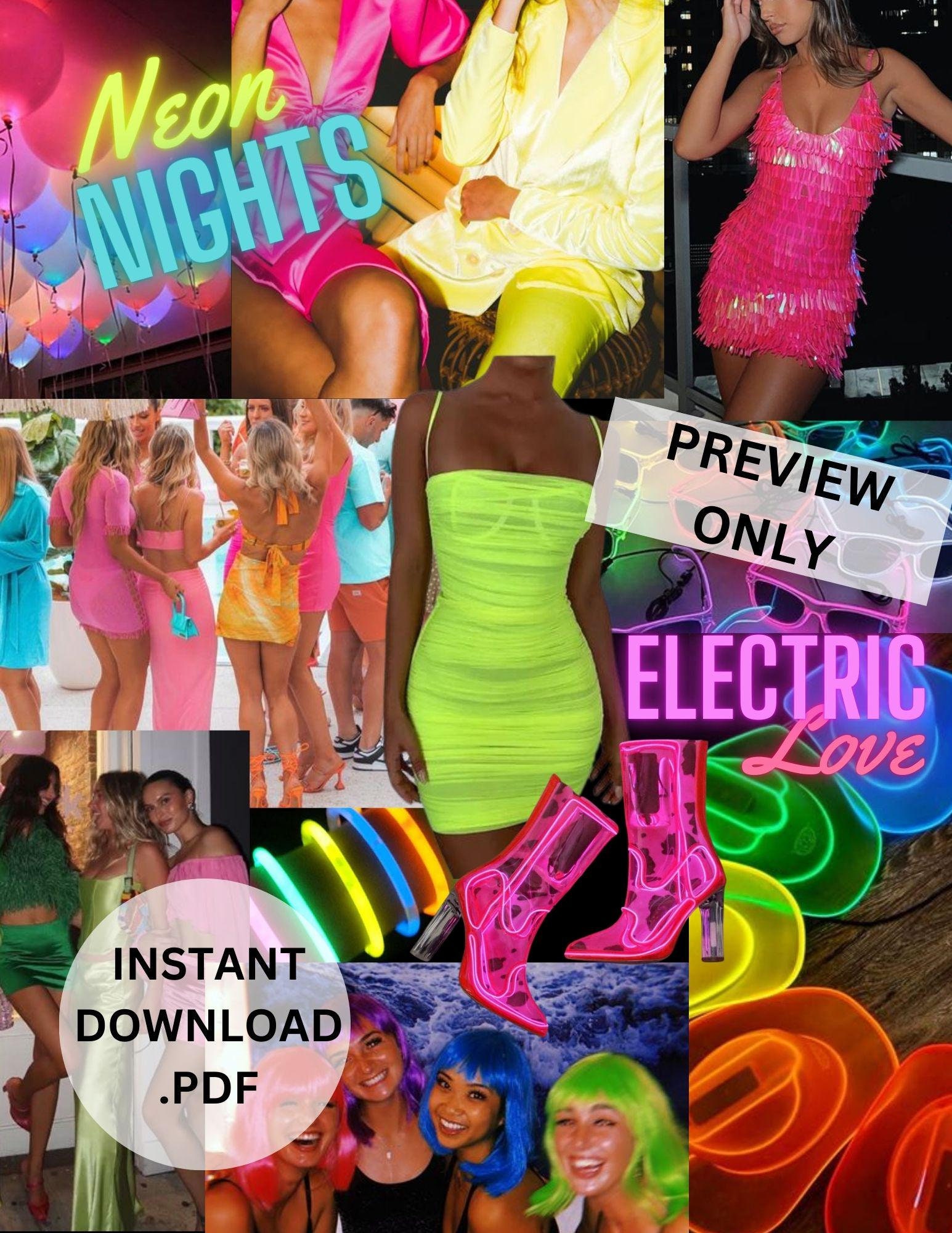 neon dress bachelorette party Neon Bachelorette Party Bachelorette Party Outfits Neon TikTok