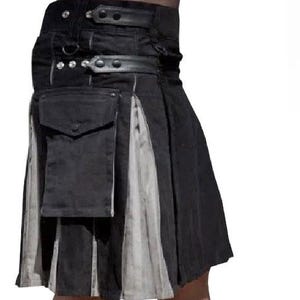Hybrid Utility Kilt: Custom Made Cotton Cargo Kilt - 40 Colors