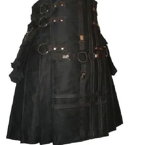 Modern Utility Kilt: Cotton Fabric, Scottish Kilt, Handmade, Cargo Pockets