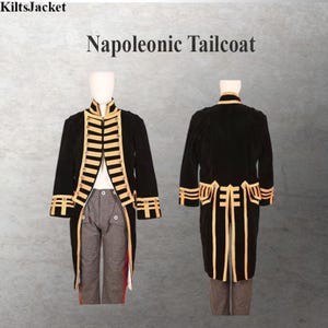 Admiral Frock Coat: British Military Tailcoat, Hussar Style
