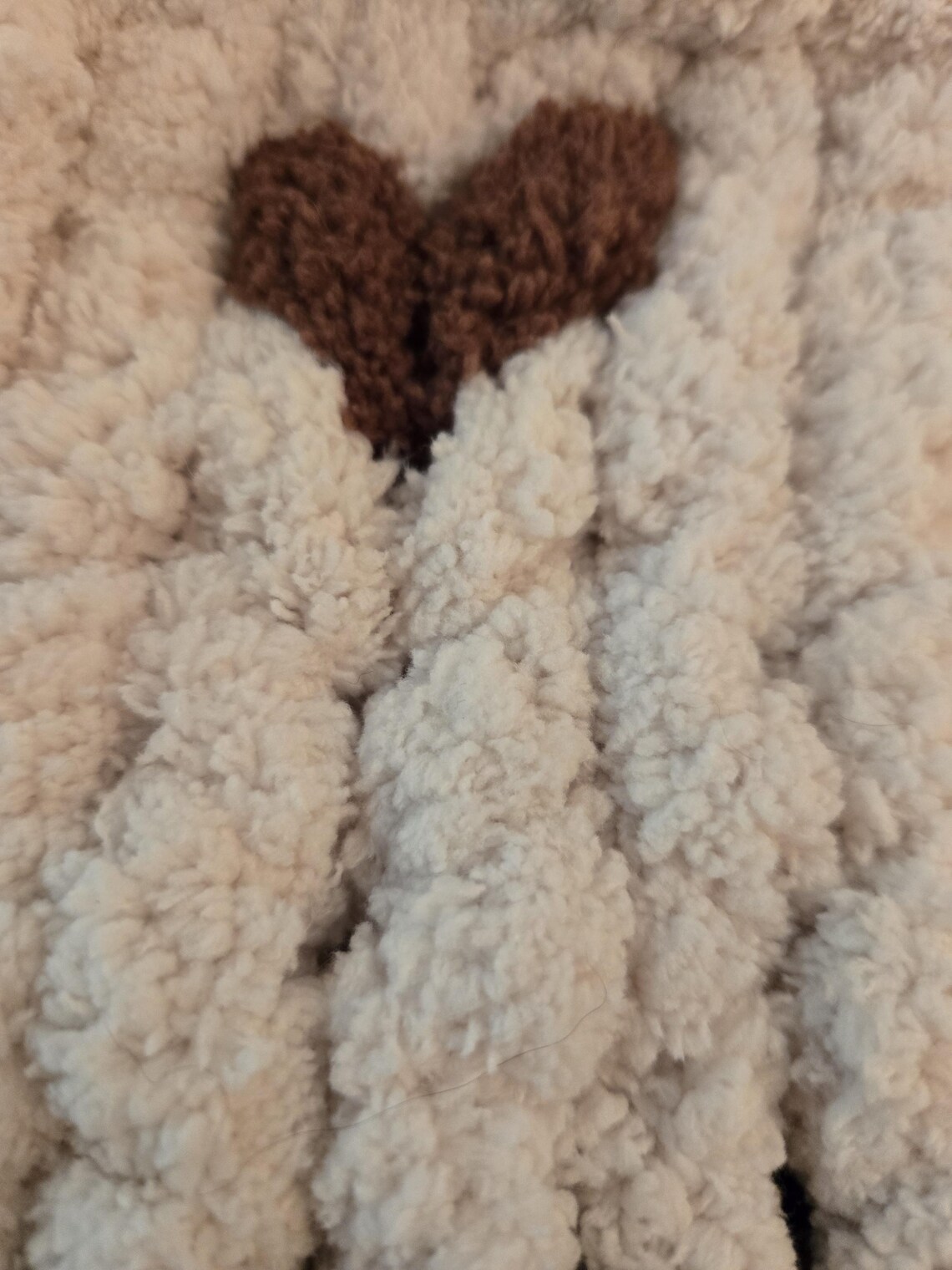 Chunky Knit Couch Throw: Hand Knitted Coffee Color Blanket Etsy