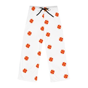Floral Pajama Pants: Soft Polyester Lounge Wear