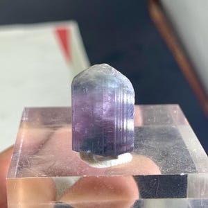 Natural Terminated Pink Tourmaline Crystal , Candy Cotton Tourmaline Pendant , Bi Color Tourmaline - 28.20 Carats
