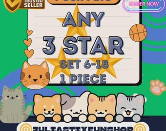 Mono Go | ANY 3 Stars Sticker | 1 piece  | Fast Delivery | Buy Now!