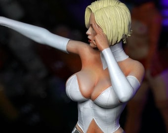Emma Frost Figure, White Diamond Costume, Comic Collectible Statue