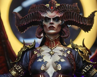 Lilith Diablo Figure – Dark Demon Queen Fantasy Fan Art Collectible Statue