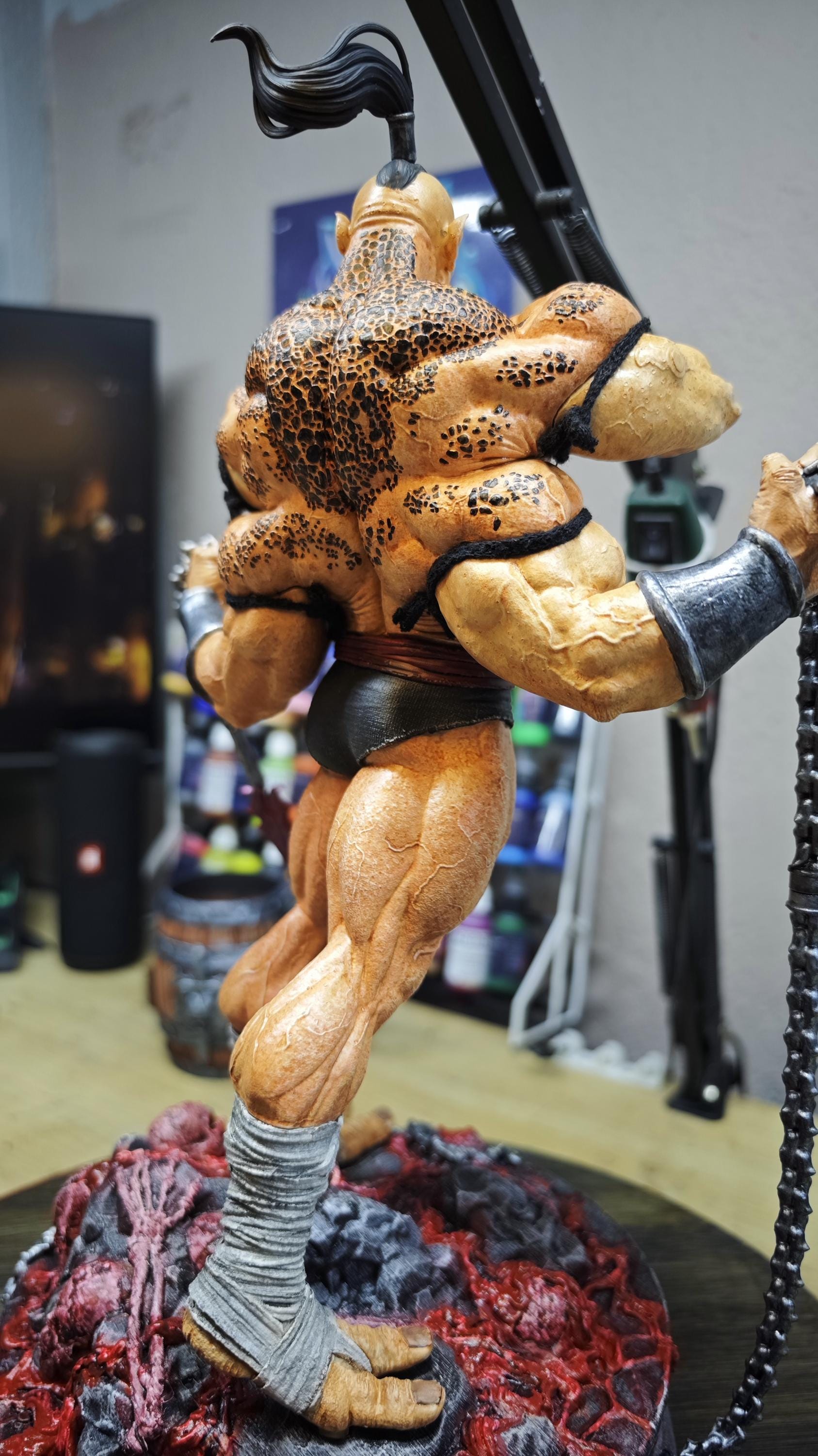 Mortal Kombat Goro Figurine – Scorpion's Head Fatality Pose - Etsy
