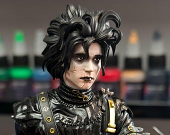 Figura de artista Gentle Blade / Estatua de resina hecha a mano / Colección de fantasía gótica