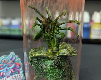 Alien Egg Creature Resin Figure | Sci-Fi Horror Collectible Statue | Handcrafted Xenomorph Inspired Model