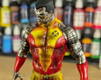 Figura de Coloso pintada a mano: Estatua coleccionable de X-Men