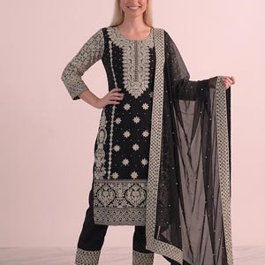 Pakistani Black Dress - Etsy