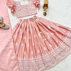 Kids Lehenga Choli Set for Special Occasions, Kids Party Wear, Traditional Ethnic Lehenga for Girls, Navratri Lehenga, Kid Girls Lehenga