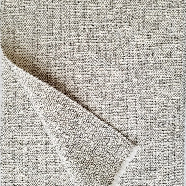 DISCONTINUED ITEM rib weave kitchen towel, heather brown on unbleached cotton