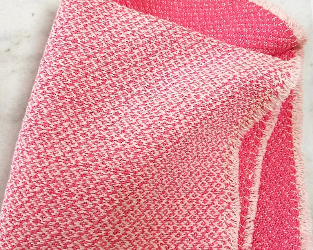 Washcloth Hot Pink on Pale Pink Warp Etsy Denmark