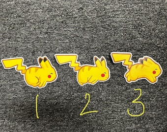 Running Pikachu Stickers