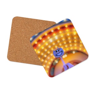 Base para copos Happy Pop em cortiça