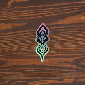 BP Flame Holographic stickers