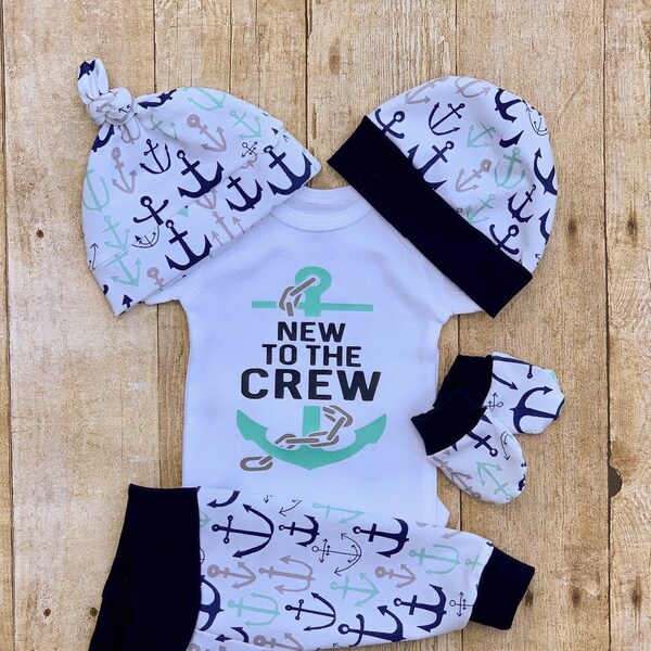 Boys Anchor Outfit Etsy