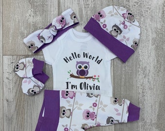 owl baby clothes newborn boy