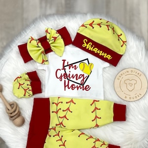 Baby girl softball best sale outfit
