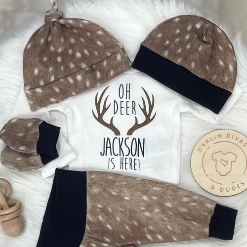 Camo Boys Coming Home Outfit Personalized Baby Boy Outfit Etsy